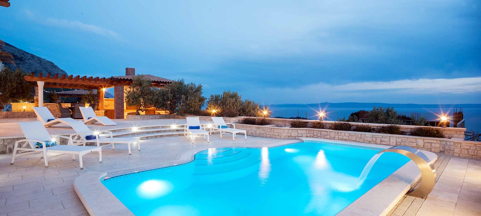 Luxus-Ferienhaus Kroatien mit Pool - Makarska Villa Srzic 1 / 70