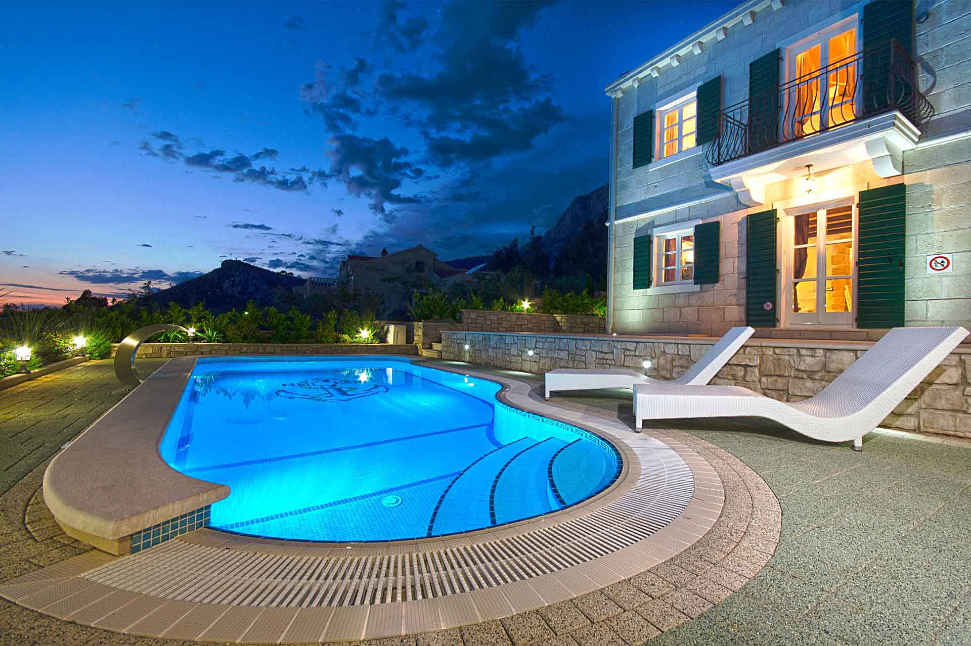 Makarska Kroatien - Ferienhaus mit Pool - Villa Srzic 3 / 47