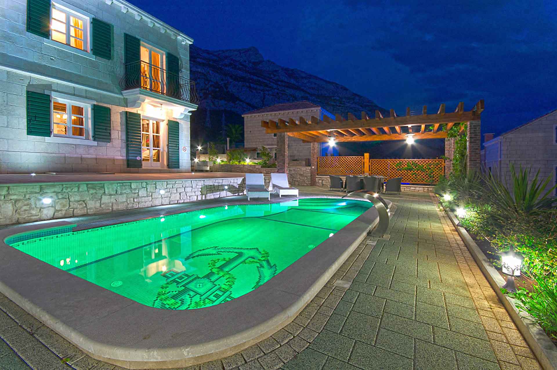Makarska Kroatien - Ferienhaus mit Pool - Villa Srzic 3 / 49