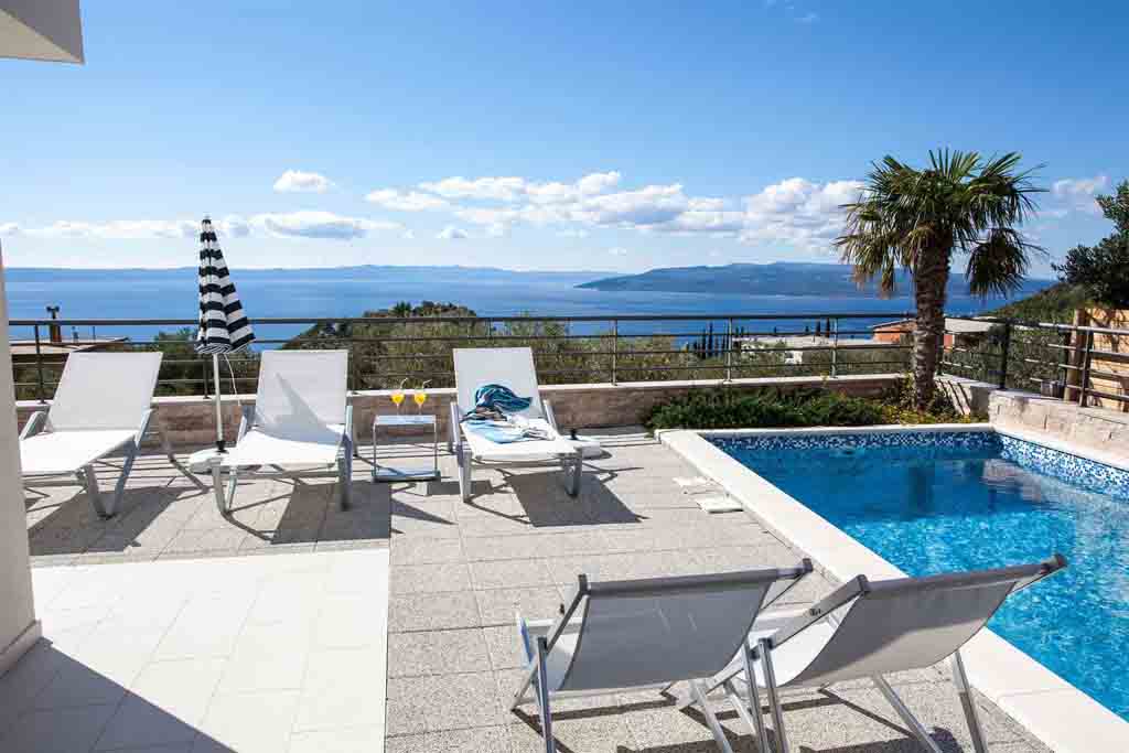 Hyra hus i kroatien makarska villa med pool villa great hill