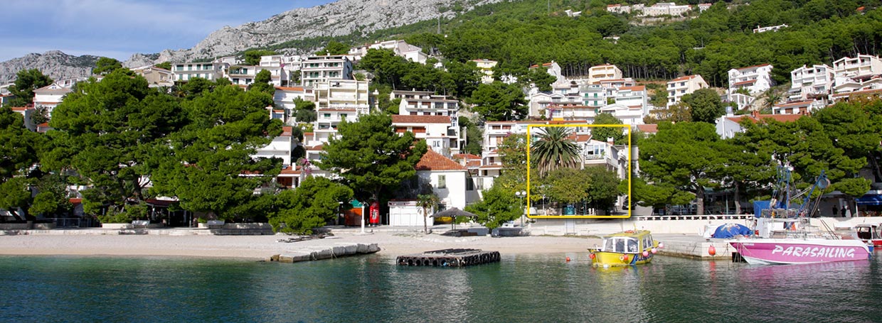 Brela Ferienwohnung direkt am Meer - Apartment Lidija A2