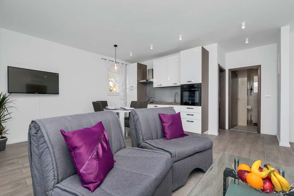 Geräumiges Wohnzimmer, Ferienwohnung Mila A4 / 08