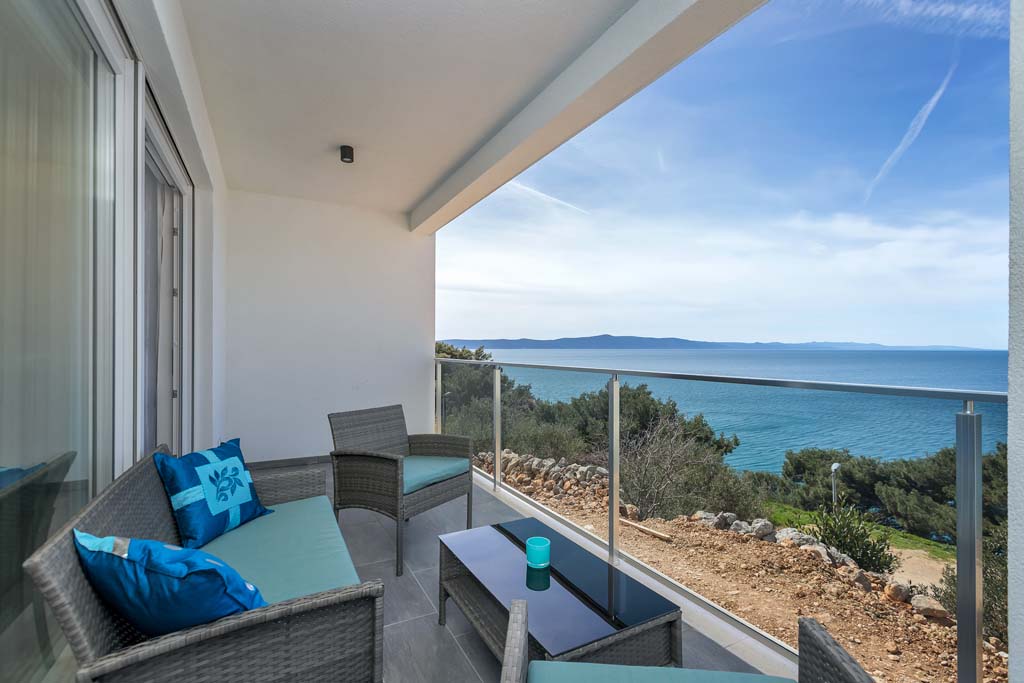 Balkon mit Meerblick, Ferienwohnung Mila A4 / 14