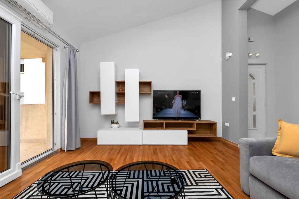 Dnevni boravak s tv prijemnikom, Apartmani za 4 osobe, Makarska riviera, Apartman Jony A4 / 08