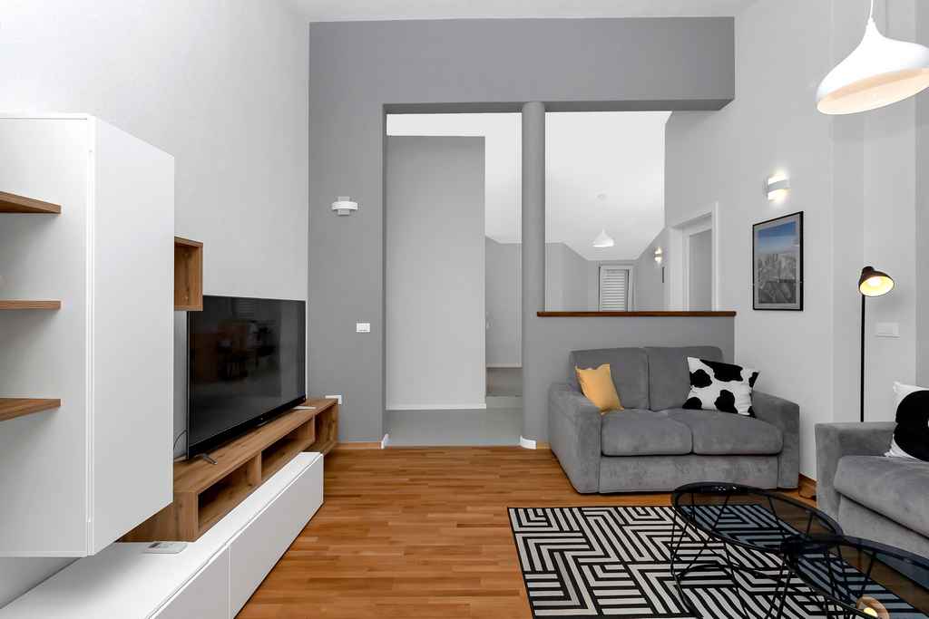 Moderno opremljeni dnevni boravak, Apartmani za 4 osobe, Makarska riviera, Apartman Jony A4 / 10