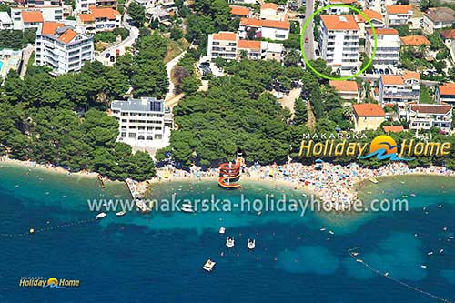 Aparatmenty przy plaży Makarska - Apartament Roska