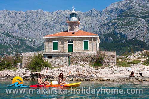 Leuchtturm in Makarska Kroatien - Leuchtturm St. Peter