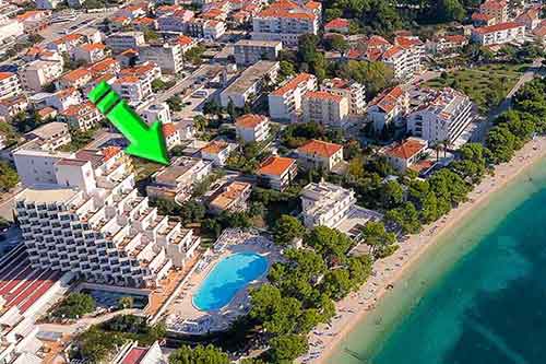 Apartmán na pláži Makarska pro 6 osob - Apartmán Jurica A1