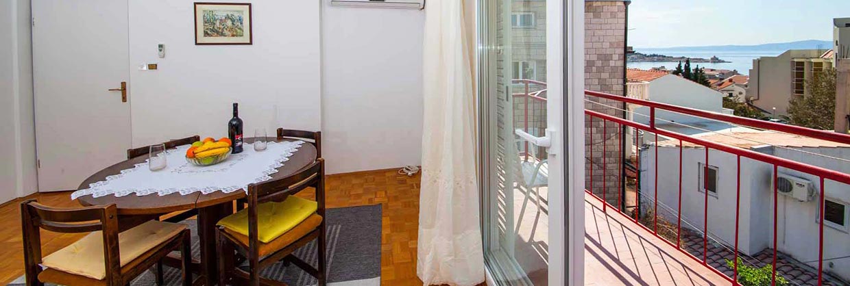Apartmány v Makarské pro 6 osoby - Apartmán Lenka A4
