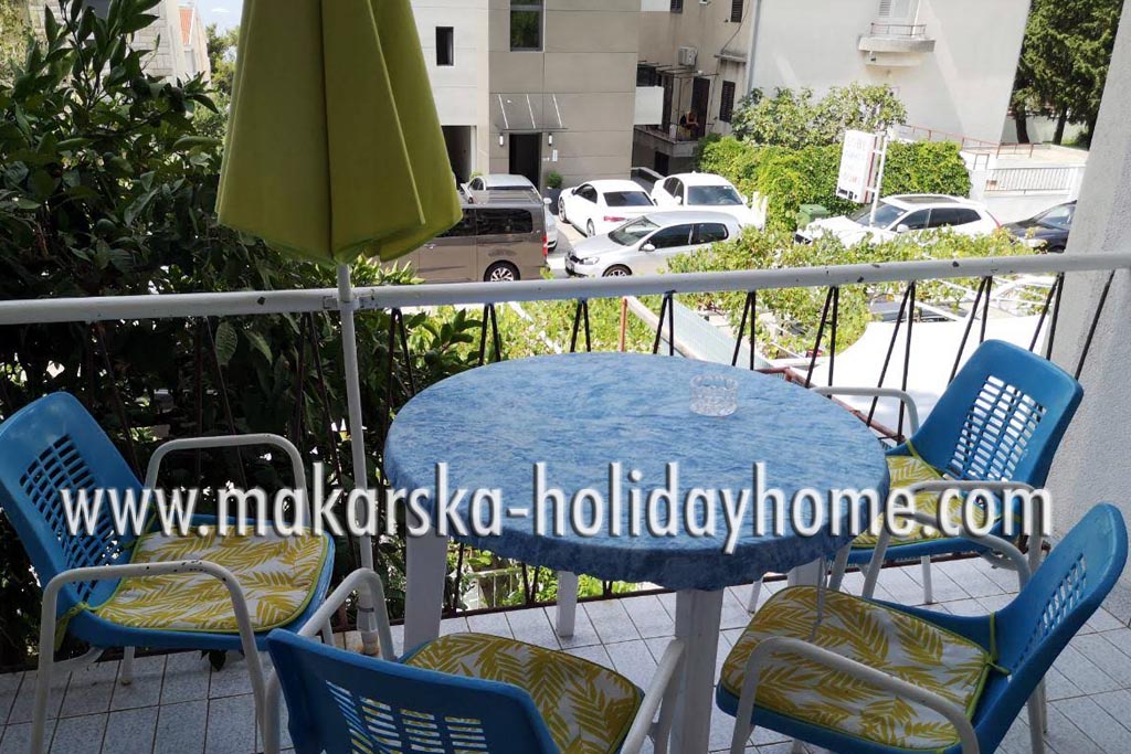 Prostor za druženje, Balkon, Apartman Mira B1 / 09
