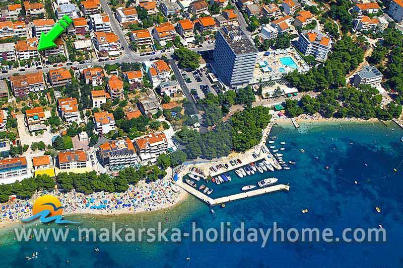 Makarska - apartman za 2 osobe, Apartman Mira B2 / 02