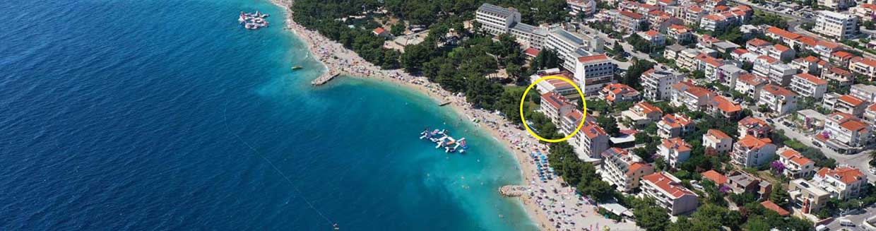 Makarska apartment directly on the beach - Apartment Plaža A5