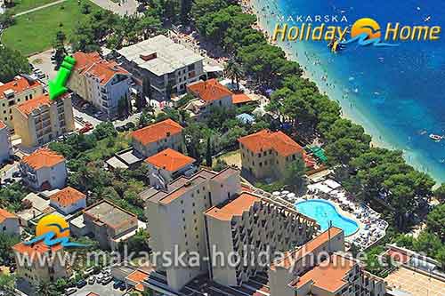 Makarska Kroatien - Ferienwohnung am Strand für 4 personen - Raos A5