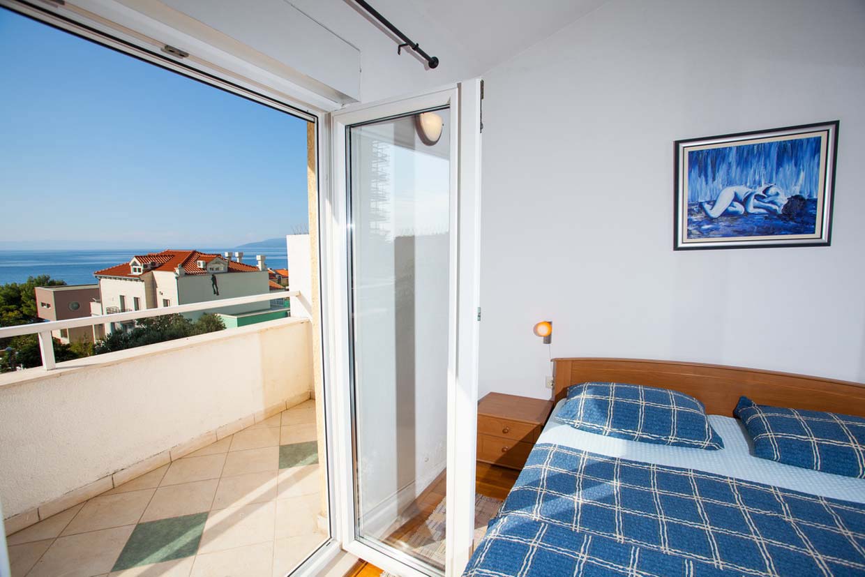 Schlafzimmer mit Doppelbett, Ferienwohnung Snježana A1 / 13