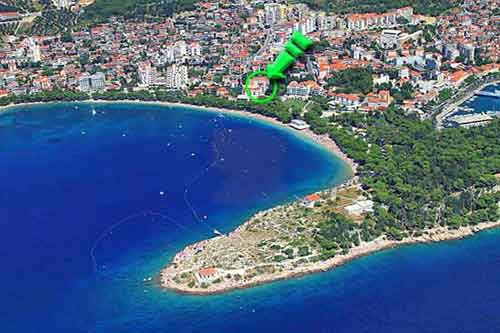 Ferienwohnung Makarska direkt am Meer für 2 Personen - Ferienwohnungen Sumic A3