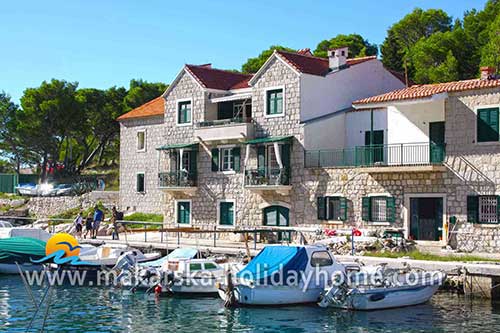 Makarska Kroatia - strandpromenaden Leilighet sv. Peter A1