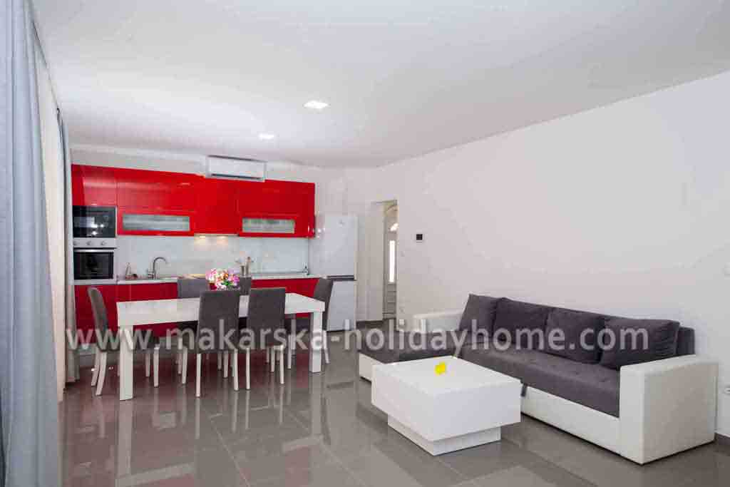 Obývací pokoj s pohovkou - Apartmán Ivka A1 / 15