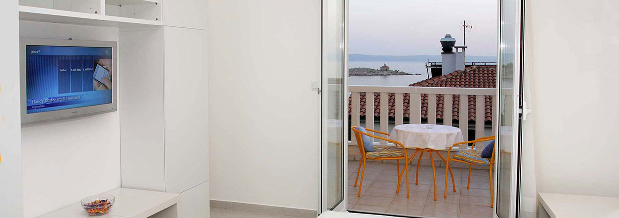 Ferienhaus Makarska am Strand - Ferienwohnung Wind Rose A4