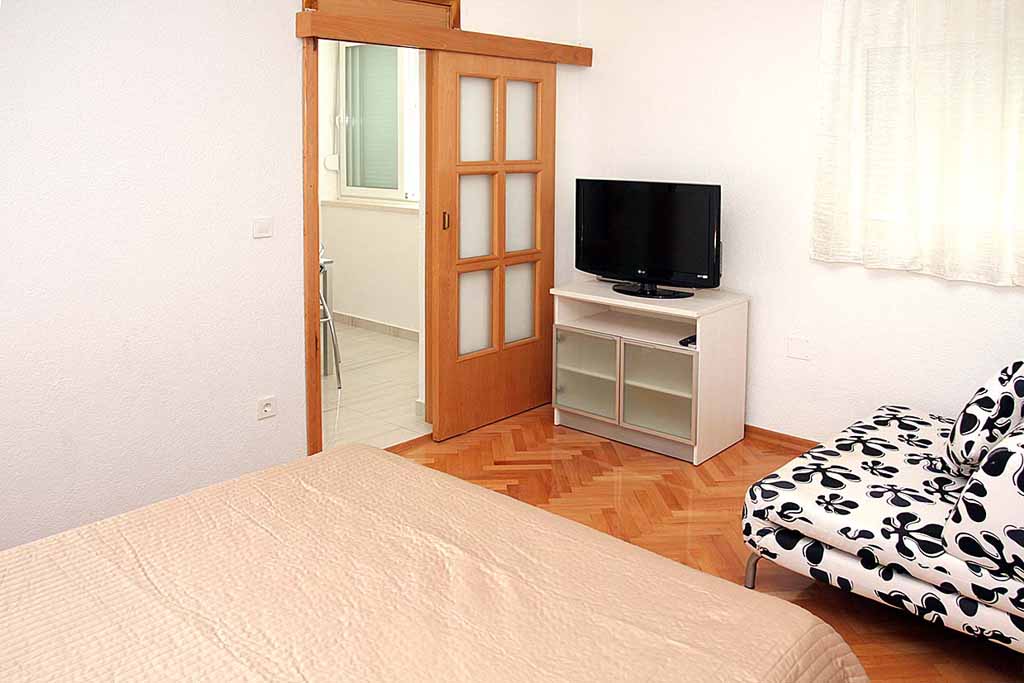 Sypialnia z telewizorem, Chorwacja kwatery prywatne, Apartament Bruno A6 / 11