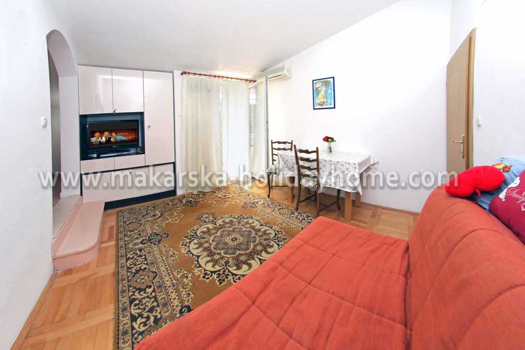 Makarska leiligheter, stue - Leilighet Rose A2 / 02
