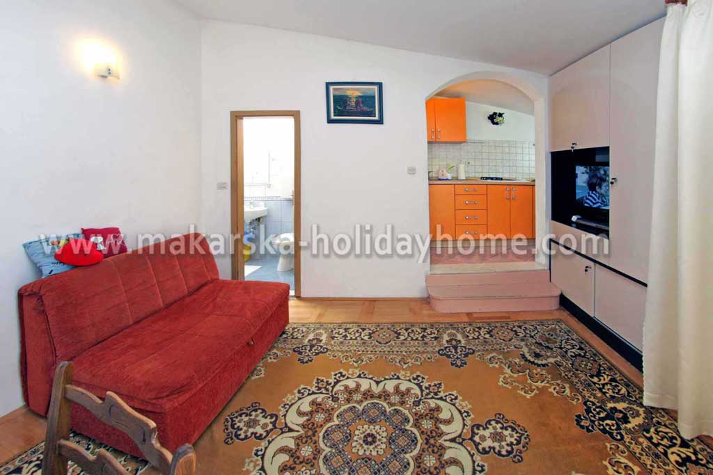 Leiligheter Makarska, stue - Leilighet Rose A2 / 03