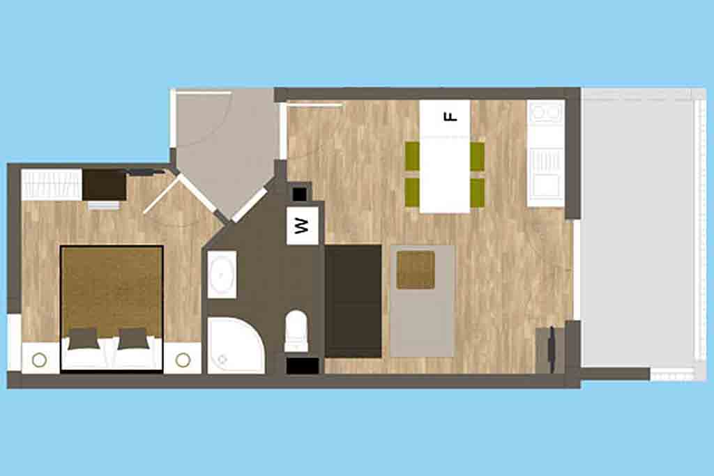 Leilighet planløsning - Leilighet Kesara A2 / 21