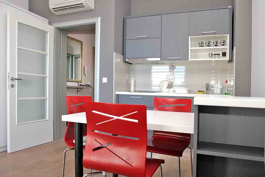 Кухня и столовая в квартире, Апартамент Кесара А4 / 10
