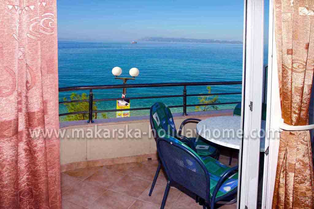 Resor till Kroatien, Tučepi, Lägenhet Lucija A1, Utsikt från balkongen 1