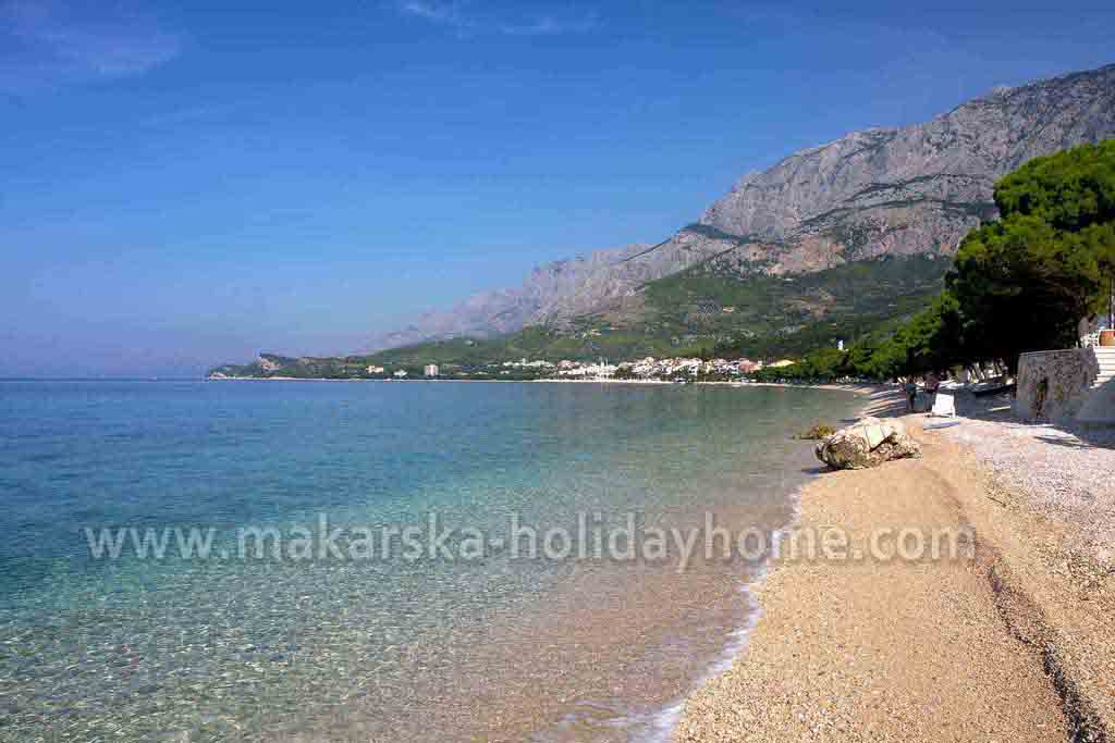 Leiligheter Tučepi på stranden, Leilighet Lucija A1, Strand Tučepi