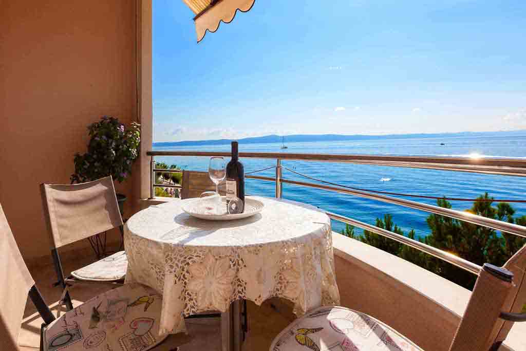 Kroatia leiligheter for familier med barn, Leilighet Lucija A2, Utsikt på balkongen 2