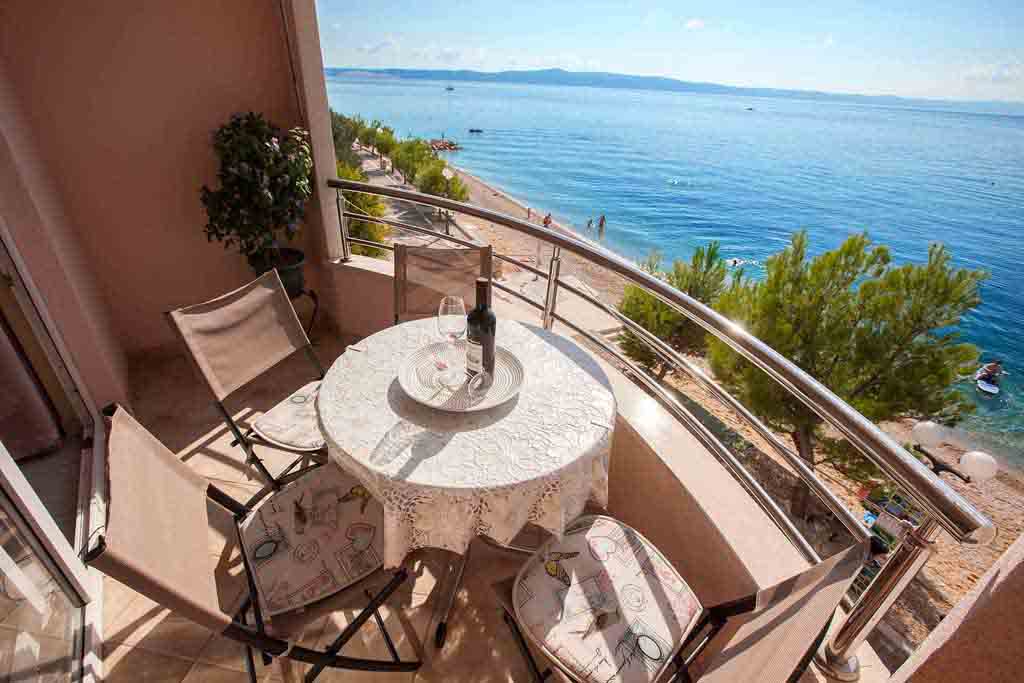Kroatia leiligheter for familier med barn, Leilighet Lucija A2, Utsikt på balkongen 3