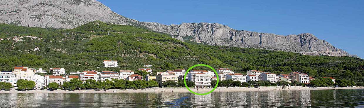 Apartmani Tučepi uz plažu za 2 osobe - Apartment Lucija A6