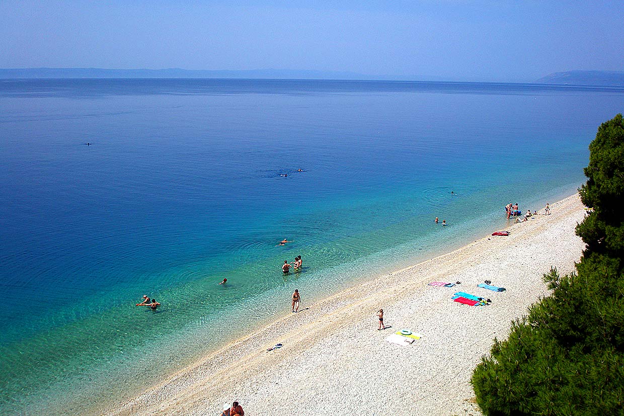 Zdjęcie plaży i morza Tučepi, Noclegi w Dalmacji, Apartament Ivo A4 / 19