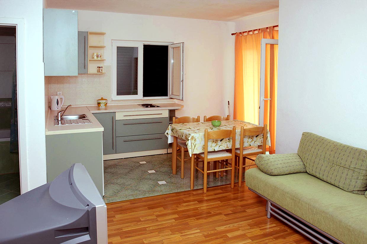 Świetny pokój w salonie, Chorwacja wczasy, Apartament Ivo A5 / 03