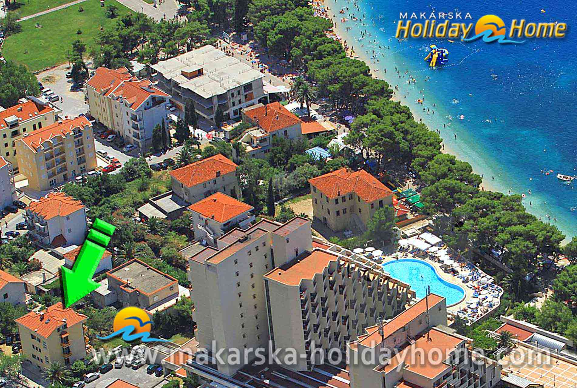 Ferienhaus Kroatien am Meer - Makarska - Ferienwohnung Milka A5 / 01