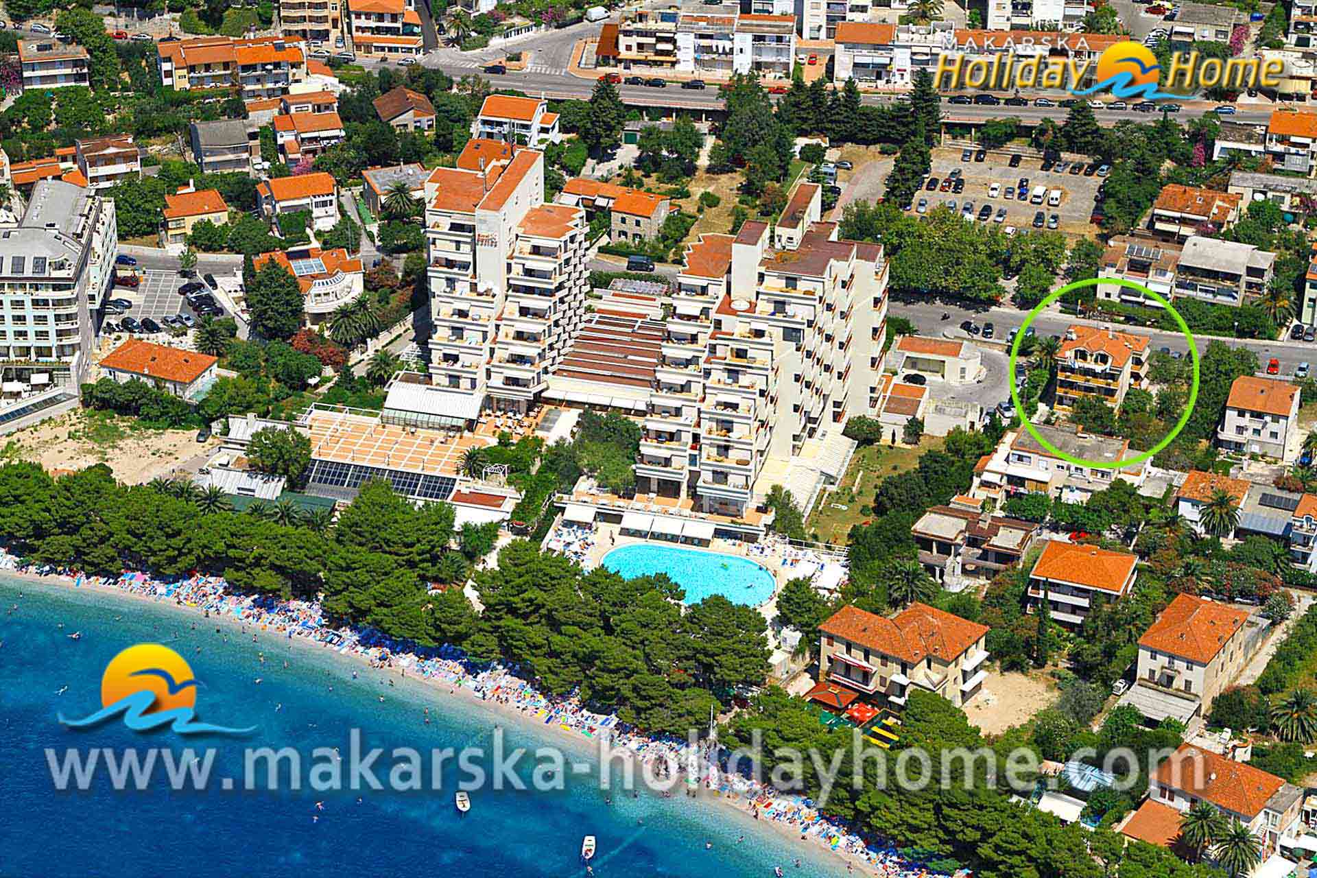 Ferienhaus Kroatien am Meer - Makarska - Ferienwohnung Milka A5 / 02