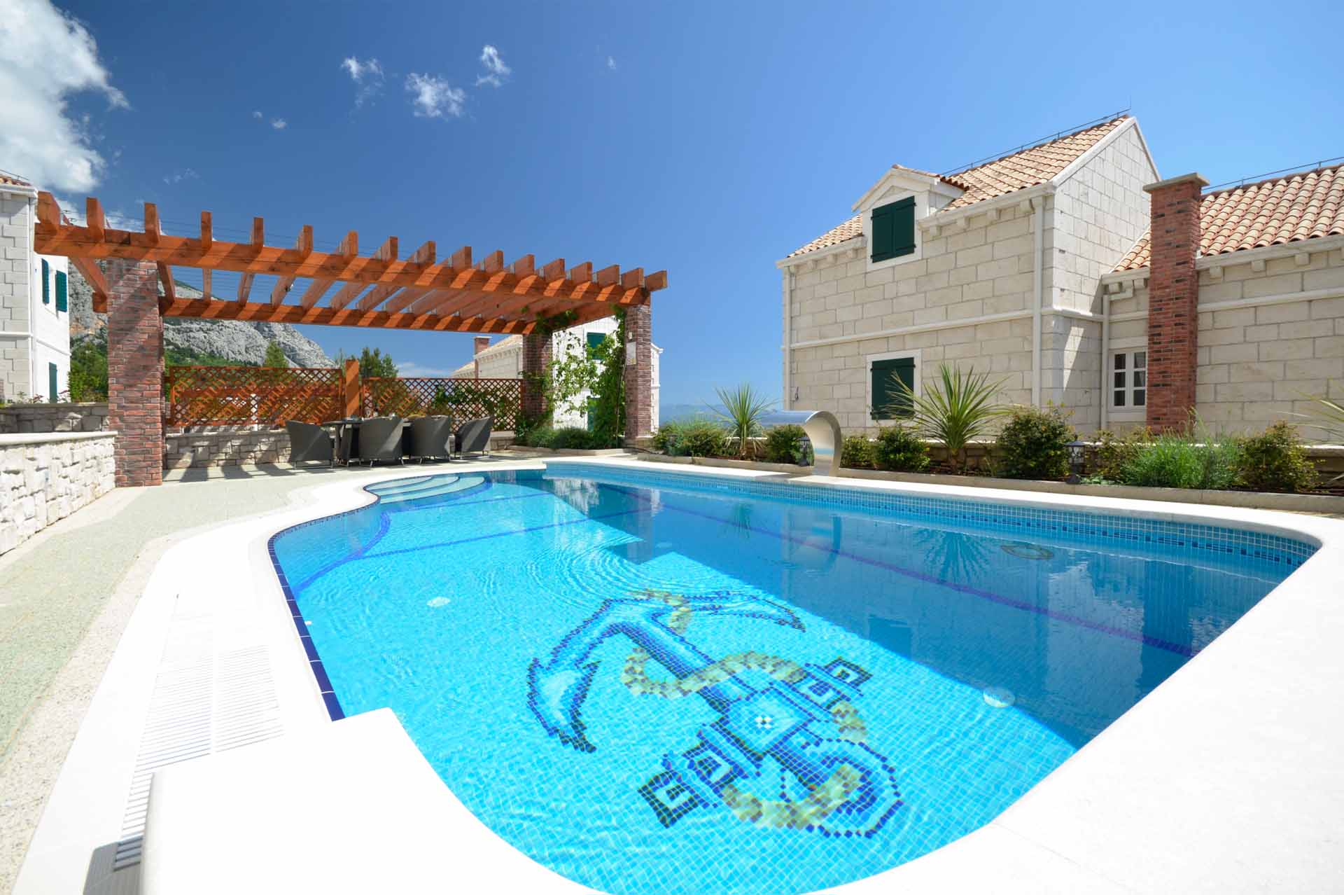 Makarska Kroatien - Ferienhaus mit Pool - Villa Srzic 3 / 03