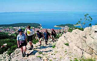 Utflykter promenader Biokovo Makarska Kroatien