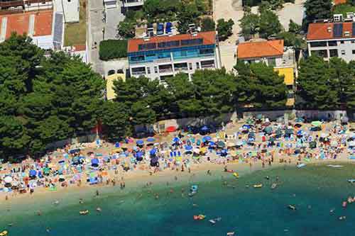 Appartements sur la plage Makarska Croatie