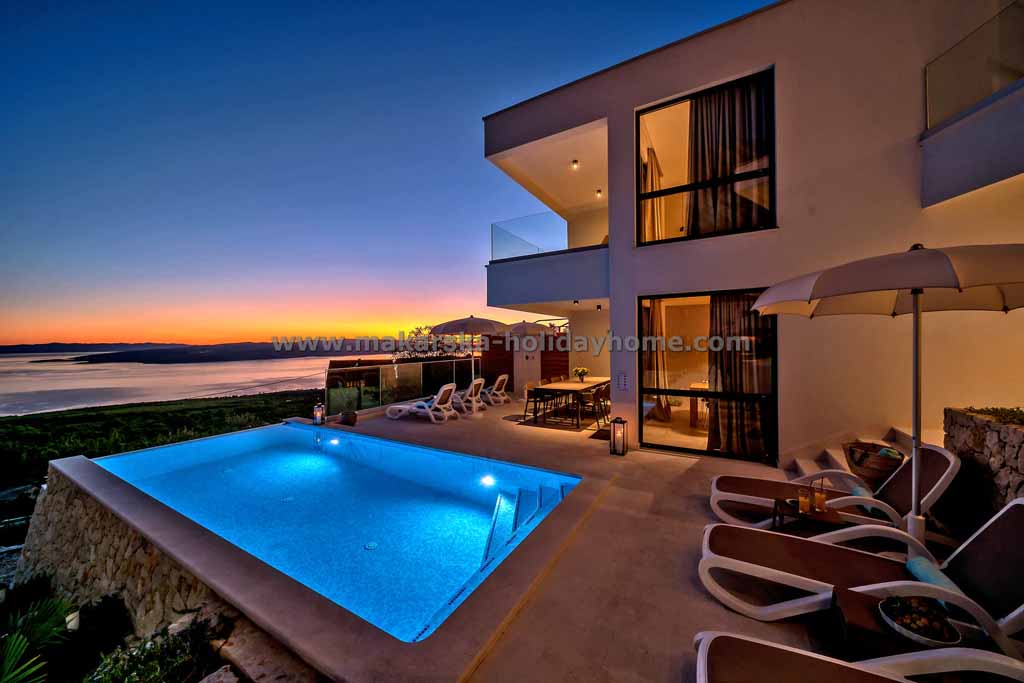 Villa Makarska Riviera, pool sunset - Villa Dubravka / 38