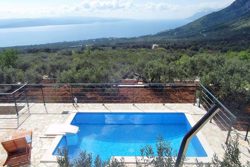 Бассейн в вилле и вид на море - Отдых в Хорватии - Вилла Марио / 05