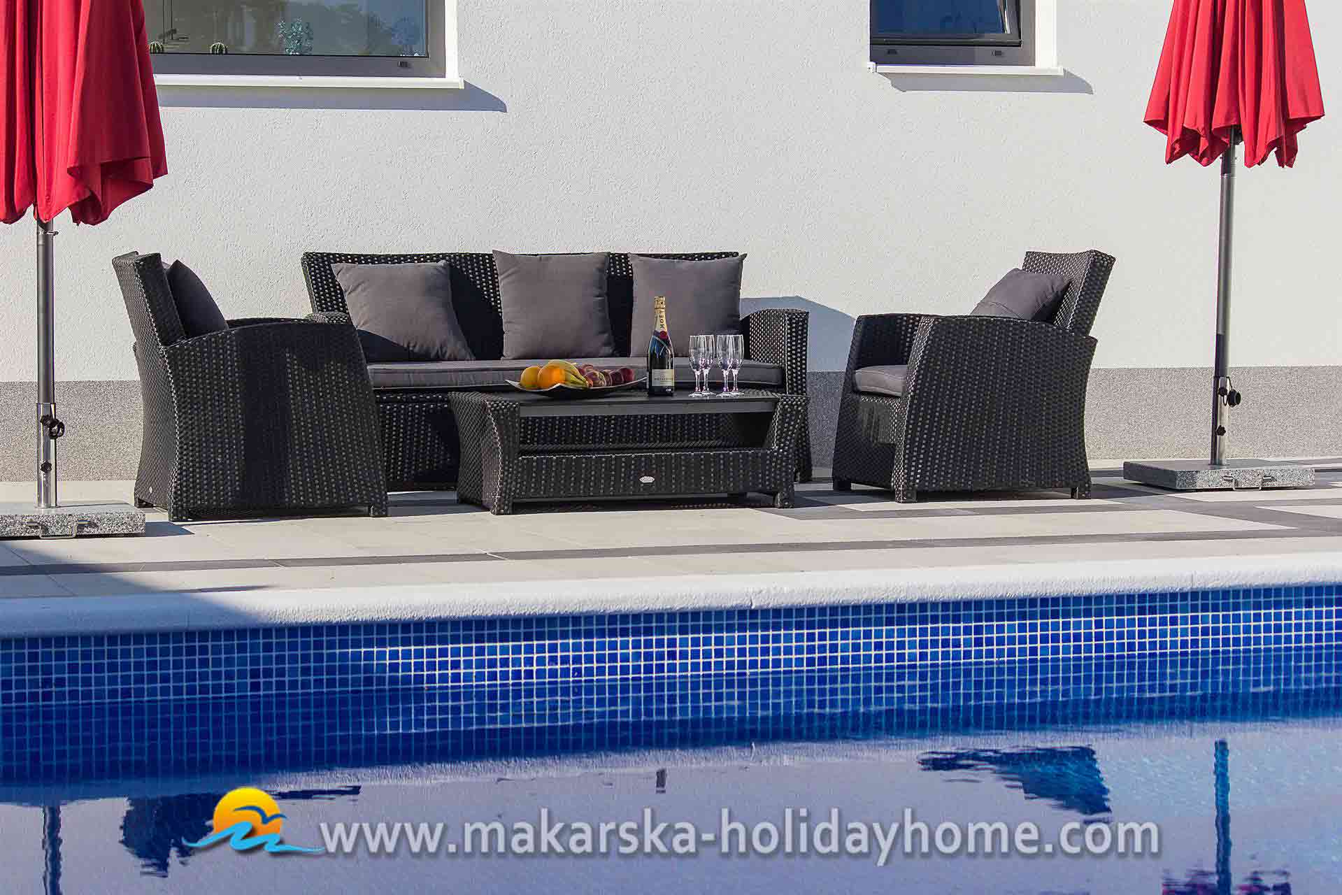 Baska Voda Feriehus med basseng - Villa Roso / 09