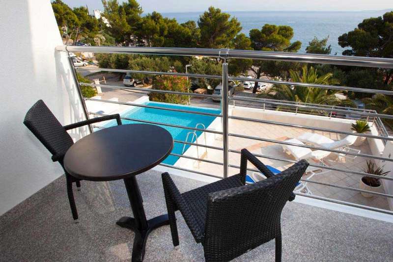Villa Brela, balkong med havutsikt - Villa Brzica Brela / 28