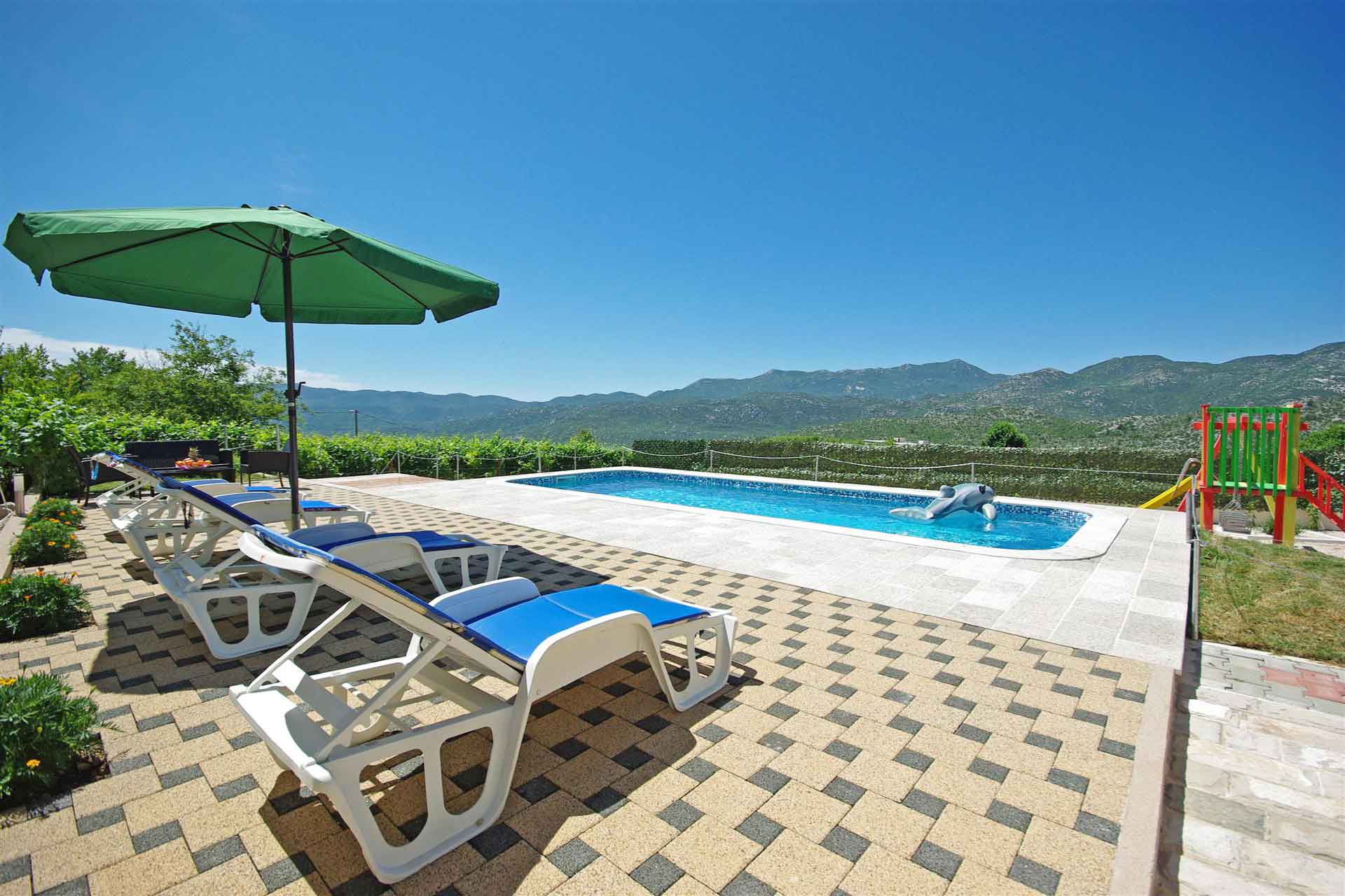 Stein villa med basseng i Kroatia - Makarska riviera - Villa Zavojane / 12