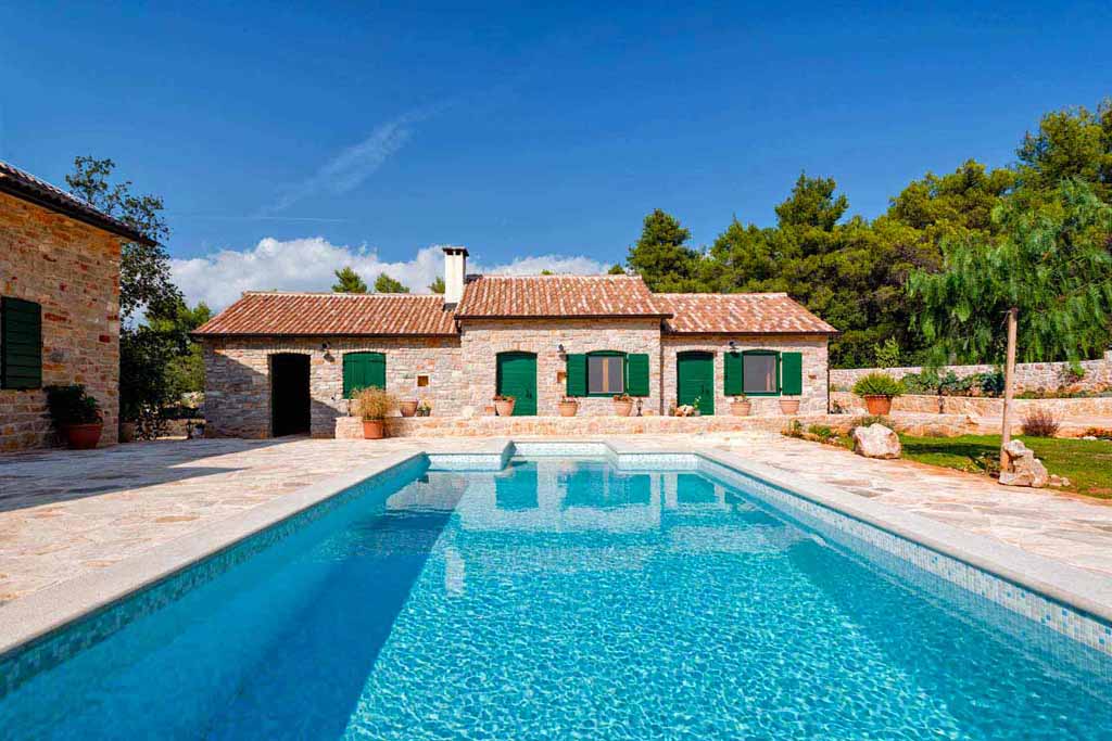 Hvar Ferienhaus luxus mit Pool - Villa Harpocrates / 01