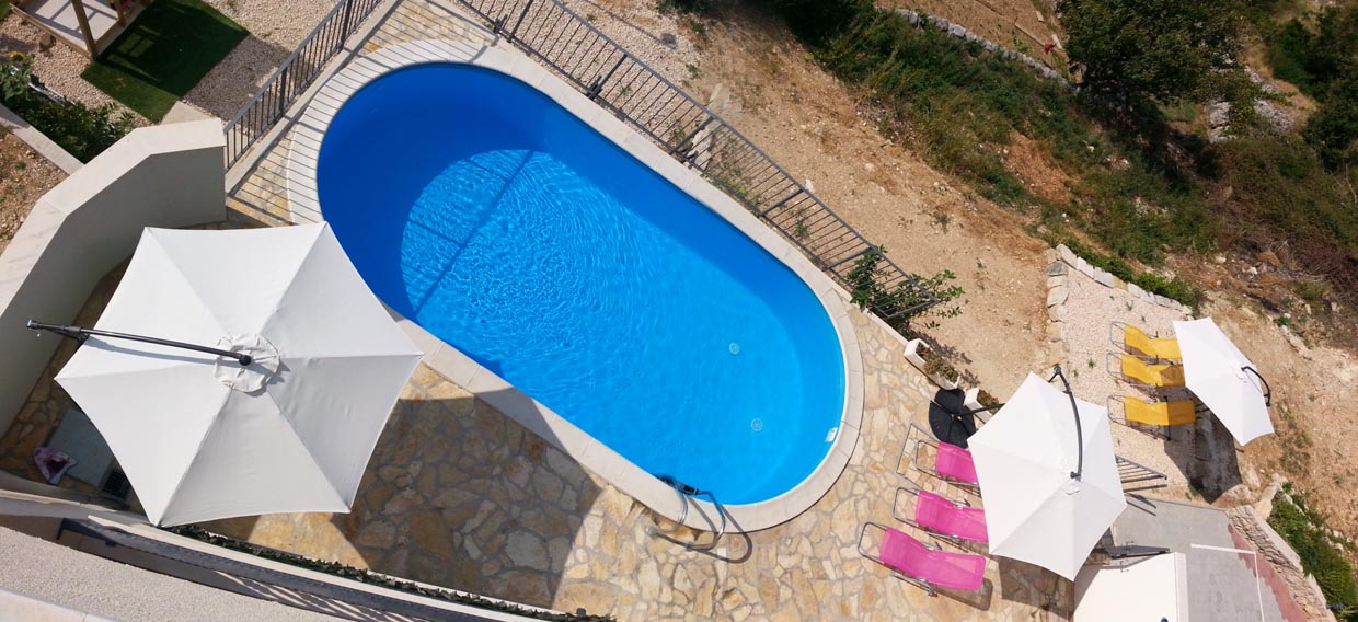 Ferienhäuser mit privatem Pool in Kroatien, Makarska - Haus Natasha / 08