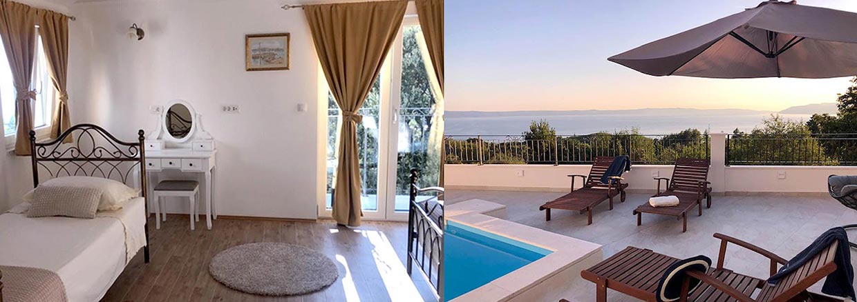 Ferienhaus Makarska mit Pool und Hund - Villa Patricia