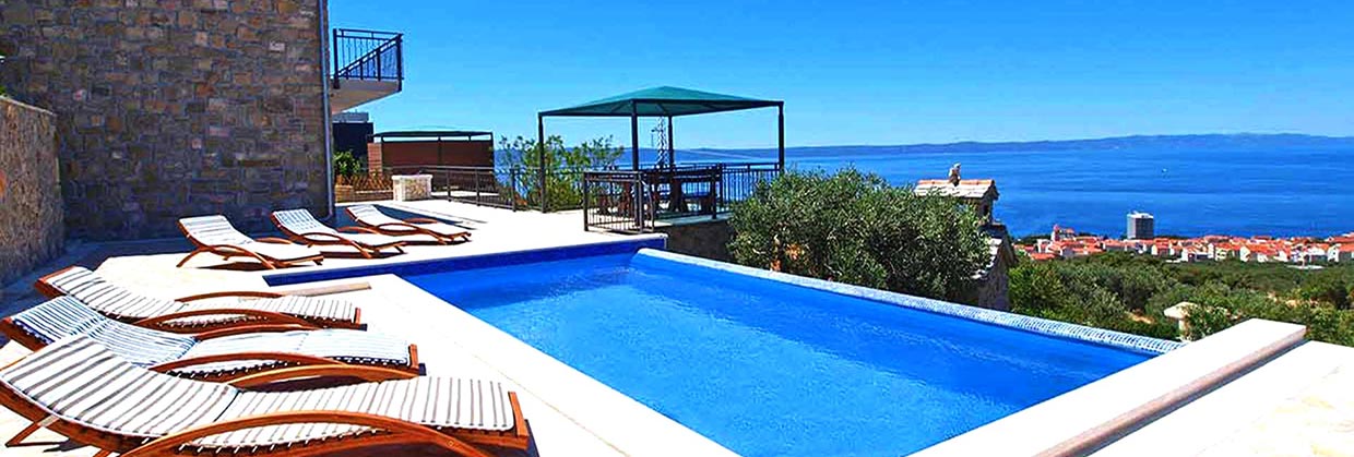 Vacation villa Makarska with pool - Villa Slave