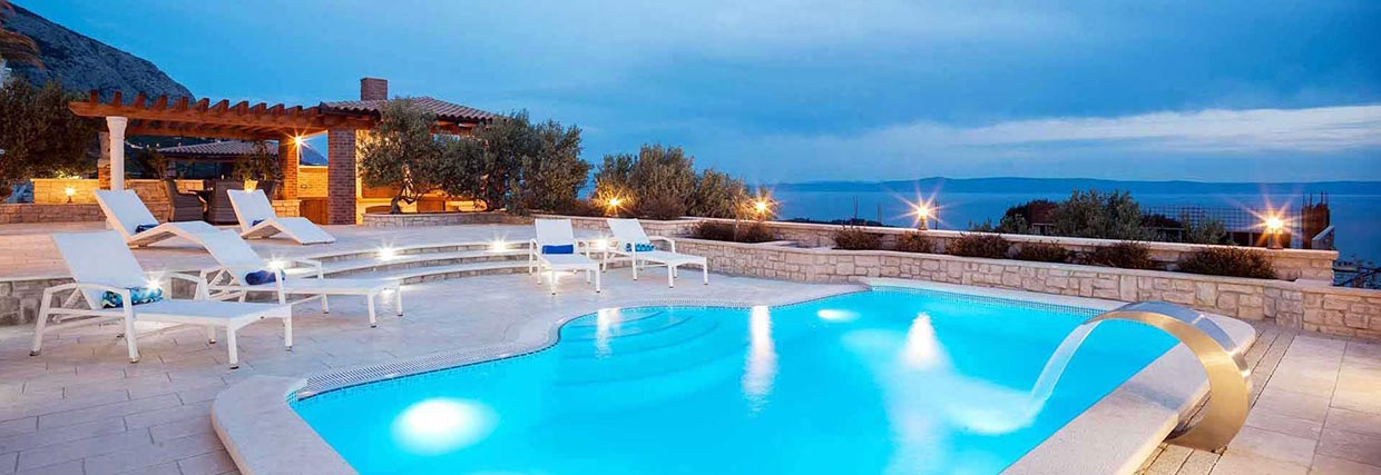 Vile s bazenom na moru - Makarska vila za 6 osoba - Villa Srzić 1