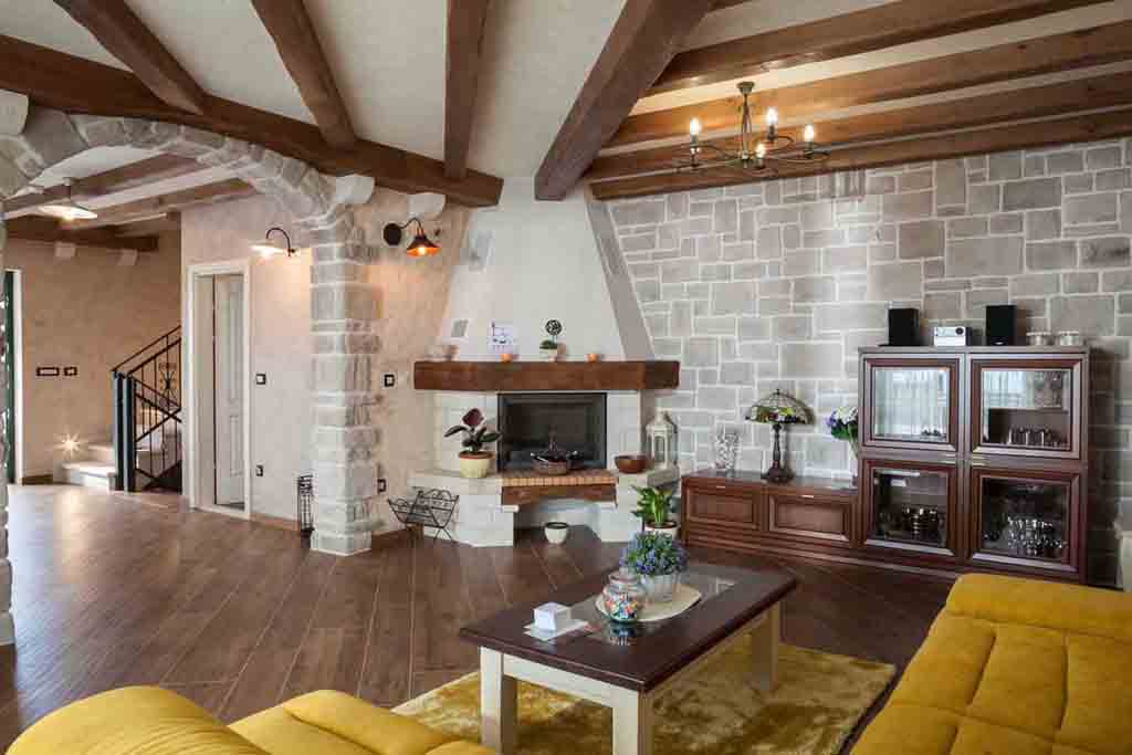 Przestronny salon - Willa Srzich 2 / 09